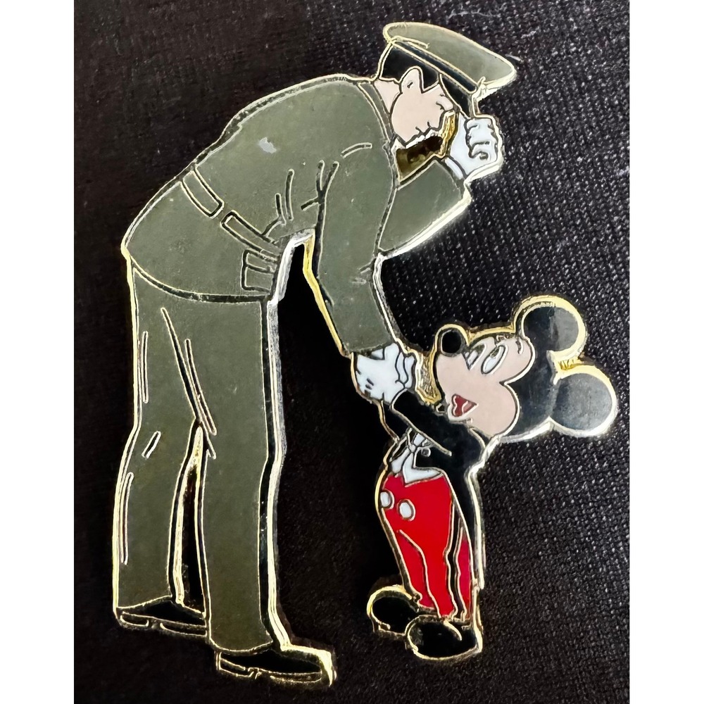 Disney Pin Trading 2004 Mickey Says Thanks Soldier Military Enamel Gold Tone